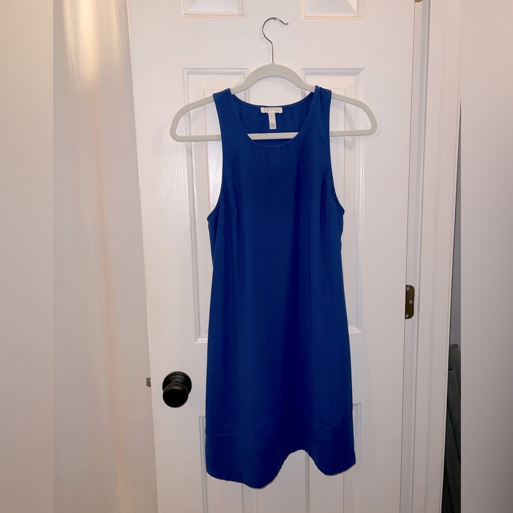 Royal Blue Sleeveless A-Line Dress, Small